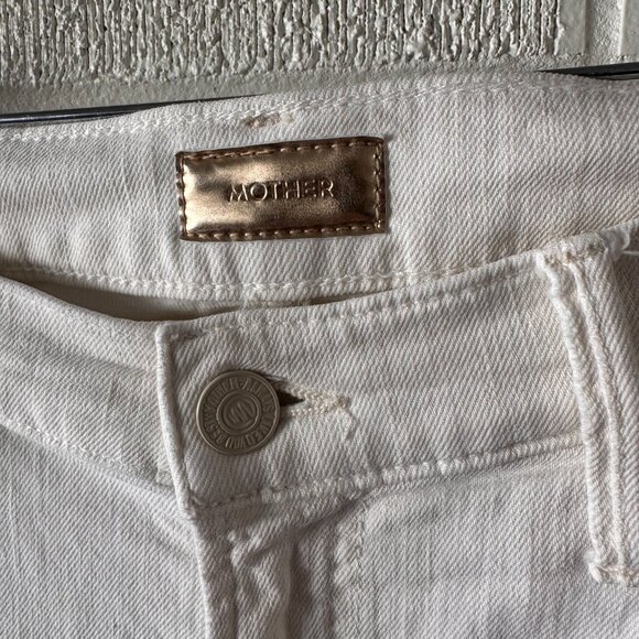 Mother The Rascal Ankle Snippet, White/Cream, 28 - Picture 11 of 14